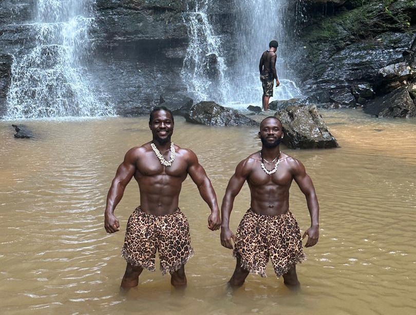 Therapist performing a massage technique