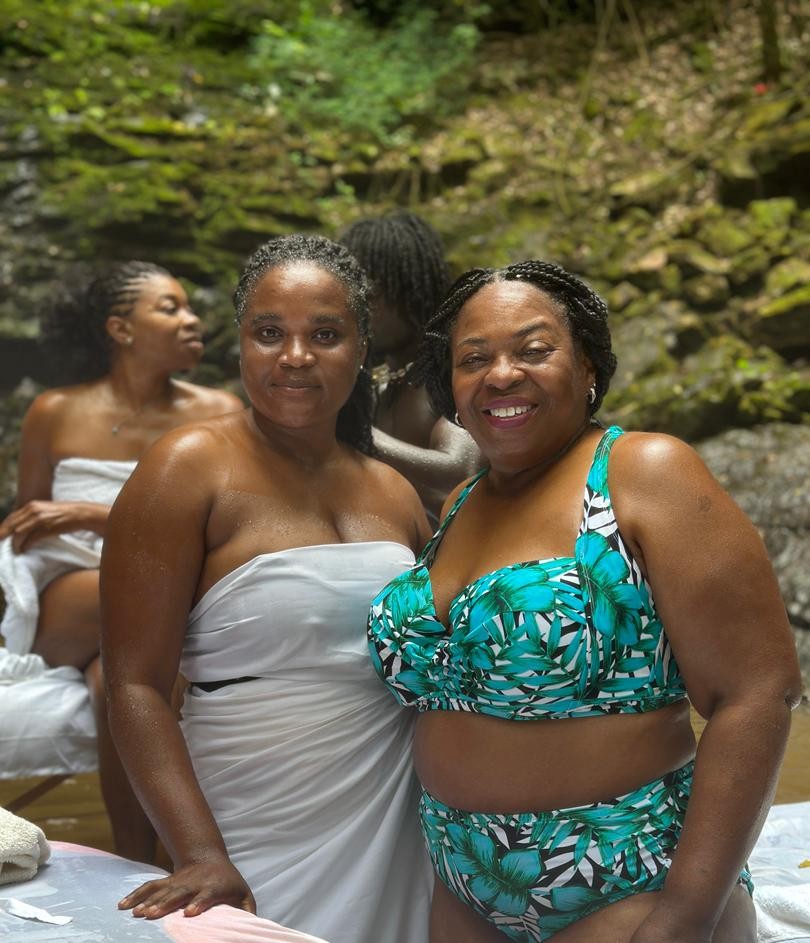 Therapist performing a massage technique