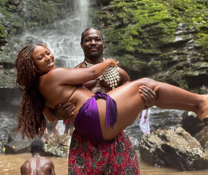 Therapist performing a massage technique